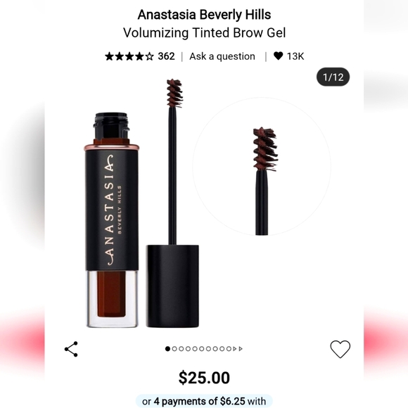Anastasia Beverly Hills Other - Anastasia Beverly Hills Tinted Brow Gel - Dark Brown